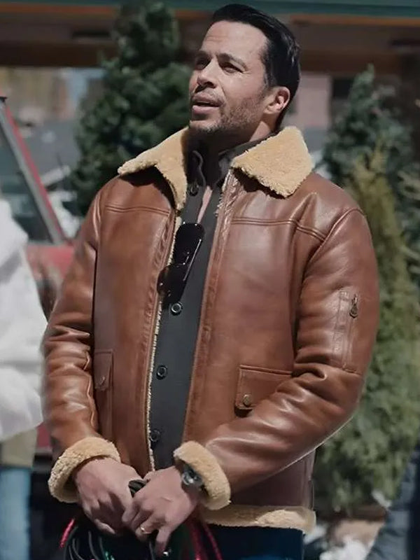Best Christmas Ever Matt Cedeno Aviator Fur Jacket