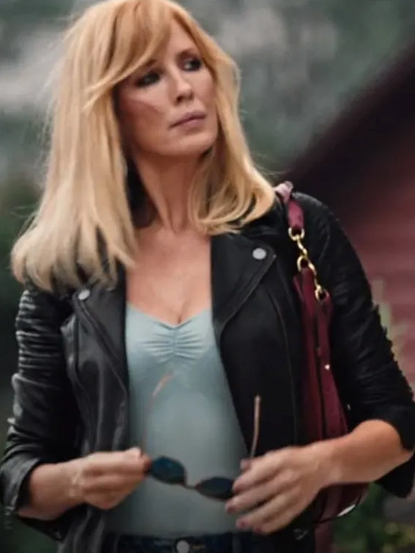 Beth Dutton Yellowstone Black Leather Jacket Buy now