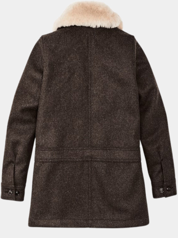 Beth Dutton Yellowstone Brown Vintage Wool Coat Buy now