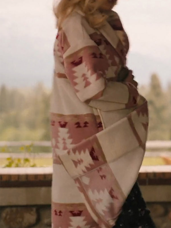 Beth Dutton Yellowstone Kelly Reilly Winter Wool Coat Halloween Sale
