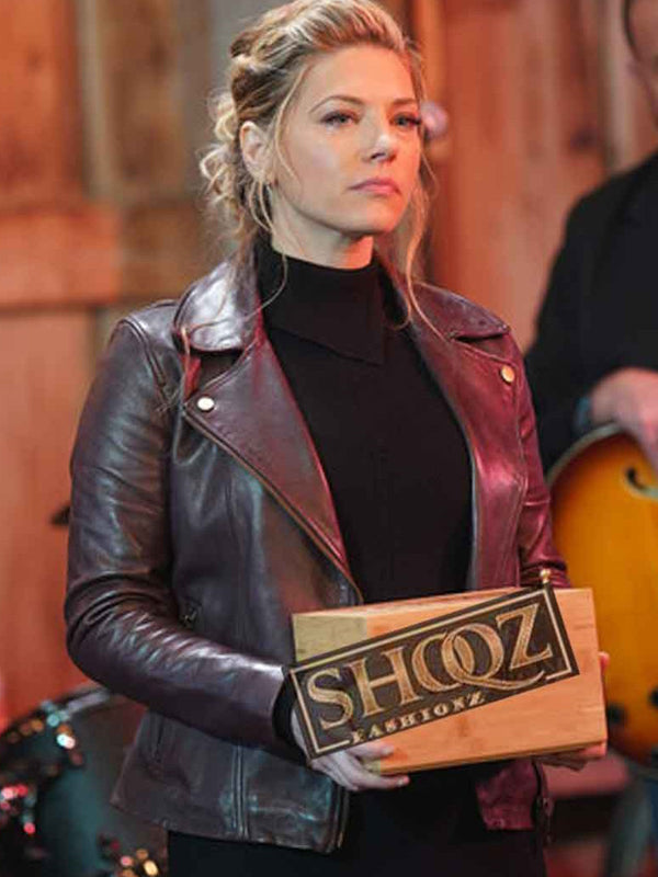Big Sky Jenny Hoyt Brown Biker Leather Jacket Easter Sale