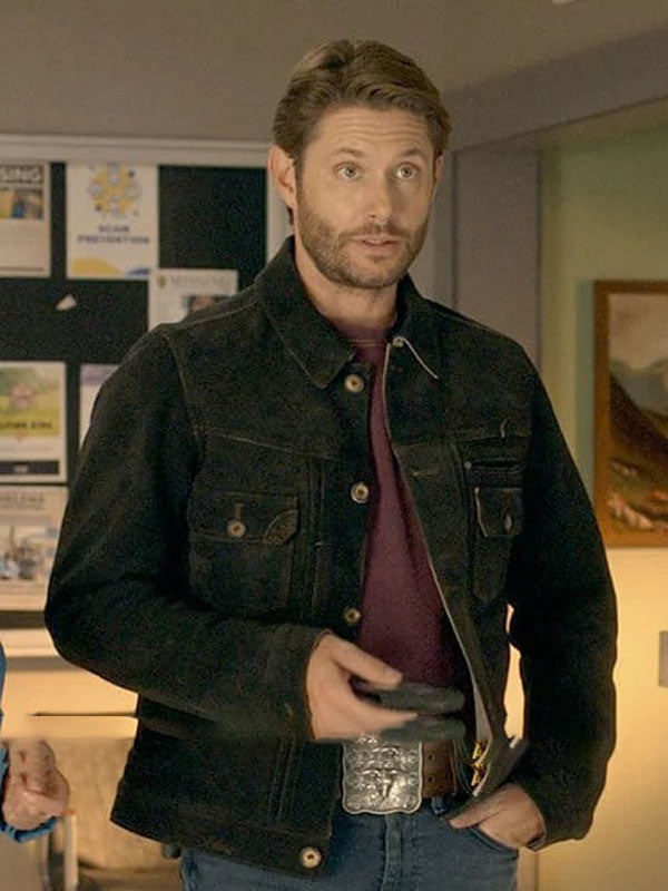 Big Sky Jensen Ackles Suede Leather Jacket Hot Sale