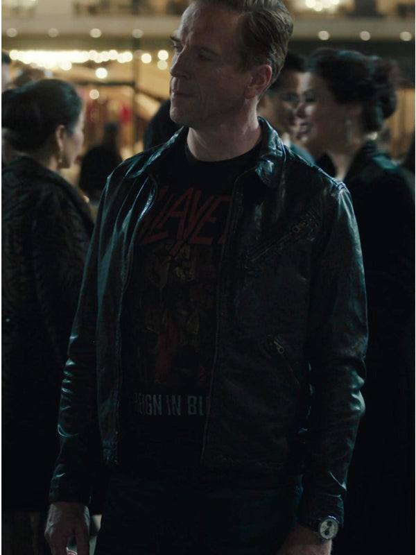 Billions S05 Bobby Axelrod Black Leather Jacket Buy now