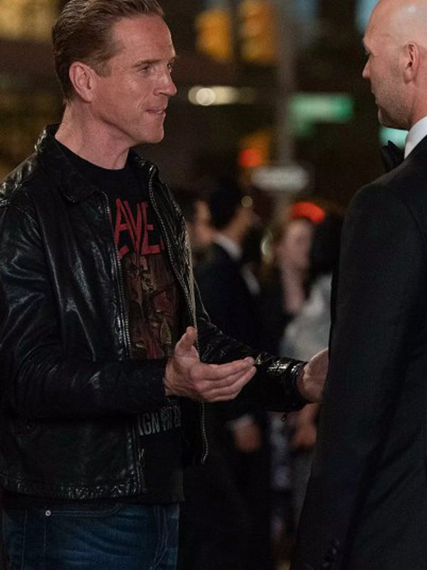Billions S05 Bobby Axelrod Black Leather Jacket Free Shipping UK USA Canada