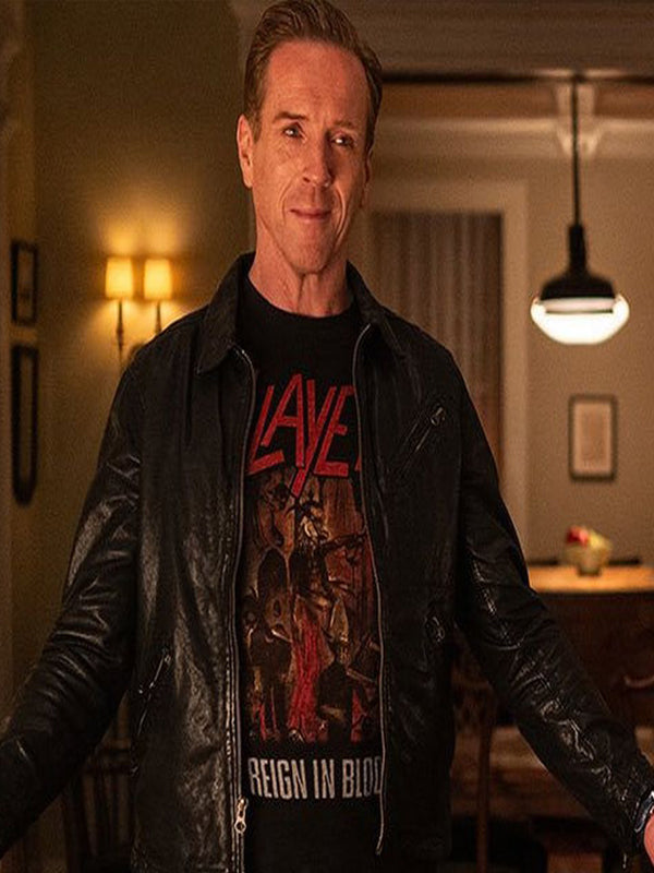 Billions S05 Bobby Axelrod Black Leather Jacket