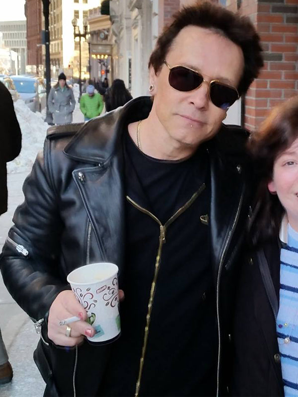 Billy Morrison Project Black Leather Jacket Celebrity Sale