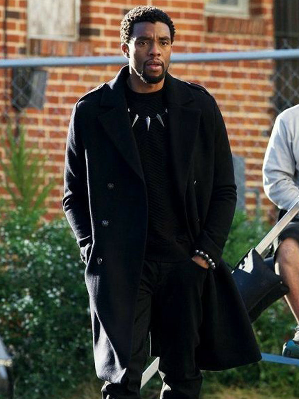 Black Panther T_Challa Black Wool Coat Free Shipping