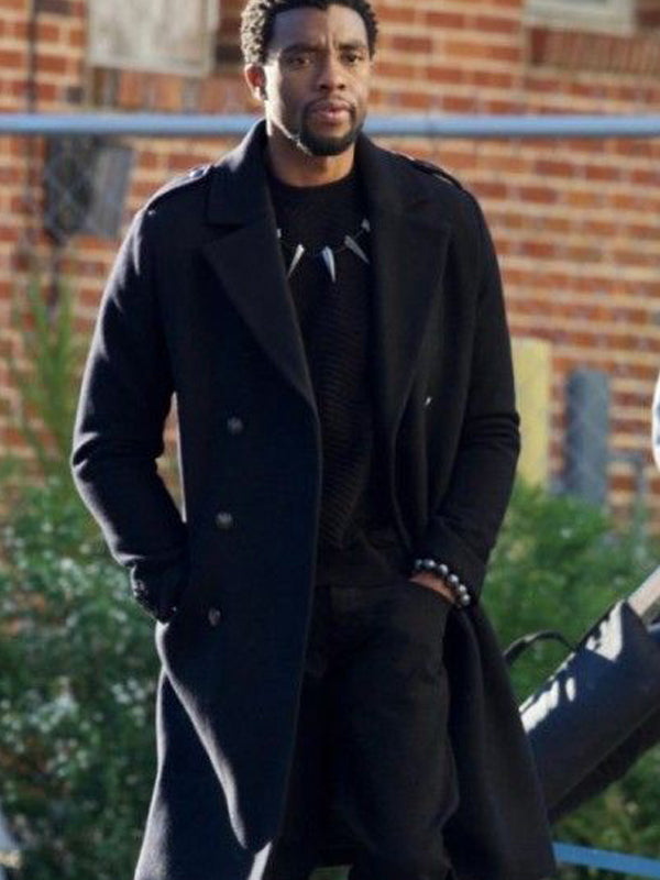 Black Panther T_Challa Black Wool Coat Winter Sale