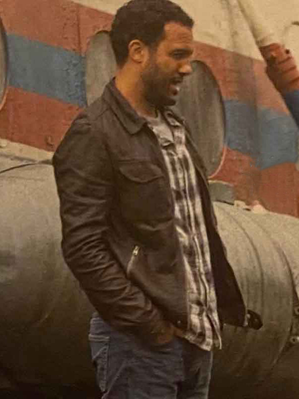 Black Widow O-T Fagbenle Agent Black Leather Jacket Superhero Jackets Marvel