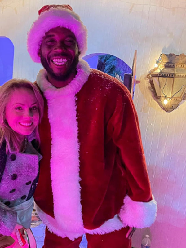 Blake Leeper Holiday Twist Santa Christmas Red Velvet Coat Free Shipping UK USA Canada
