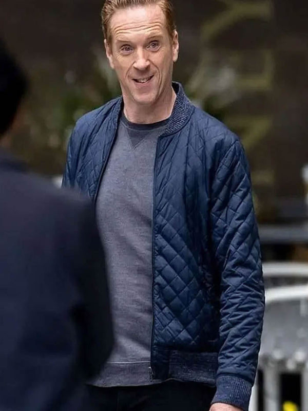Blue Billions Damian Lewis Bomber Quilted Jacket Gifts for Him