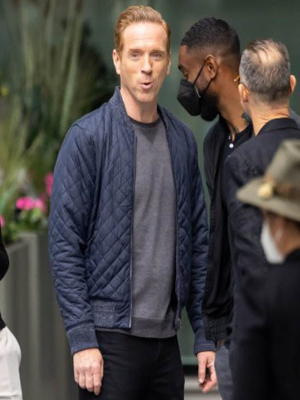 Blue Billions Damian Lewis Bomber Quilted Jacket