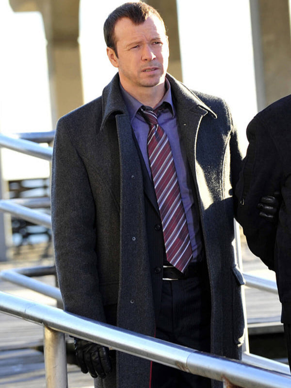 Blue Bloods Donnie Wahlberg Gray Wool Coat Shop now