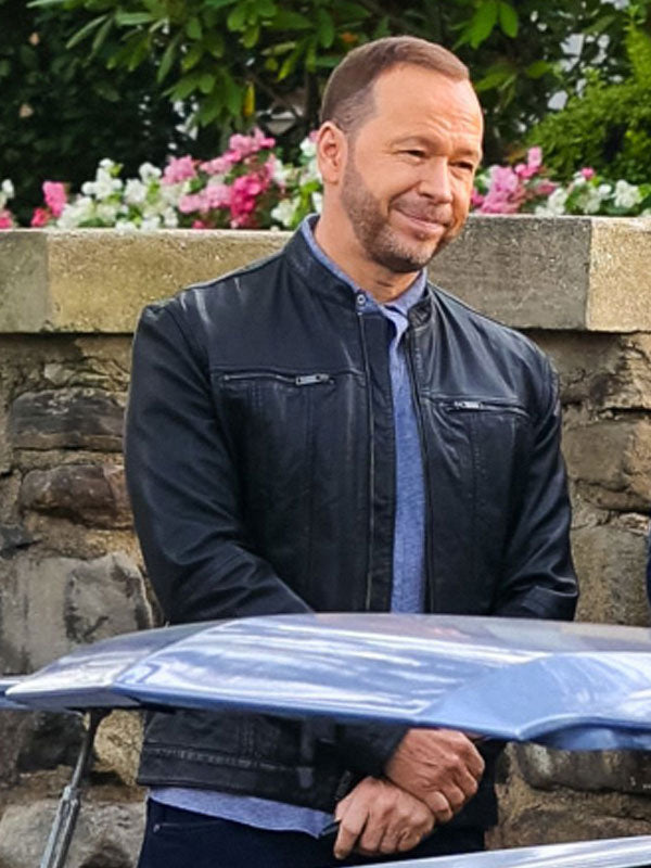 Blue Bloods S13 Danny Reagan Leather Jacket Black Friday Sale