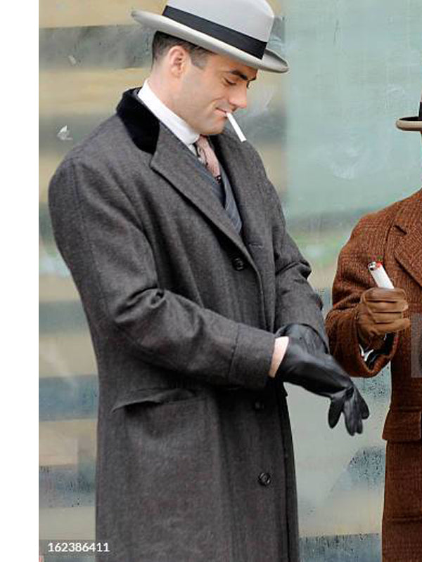 Boardwalk Empire Frank Capone Gray Vintage Wool Coat Christmas Sale
