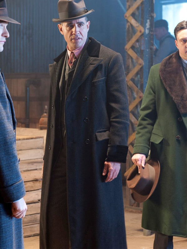 Boardwalk Empire Gyp Rosetti Vintage Gray Wool Coat Free Shipping UK USA Canada