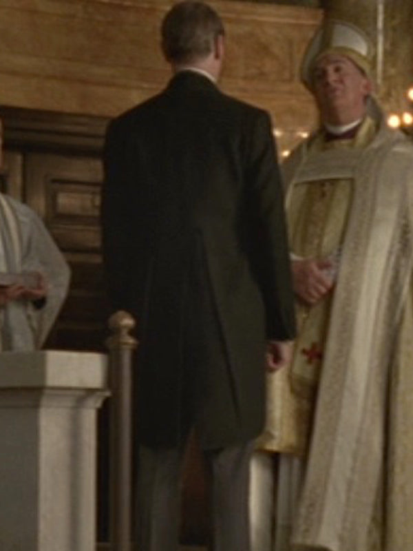 Boardwalk Empire Nucky Thompson Black Wool Coat on Sale