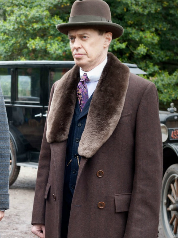 Boardwalk Empire Nucky Thompson Vintage Wool Coat Free Shipping UK USA Canada