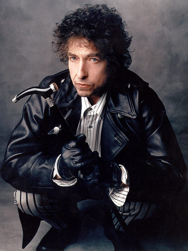 Bob Dylan Black Leather Vintage Coat Christmas Sale
