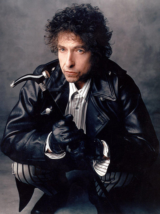 Bob Dylan Black Leather Vintage Coat Christmas Sale