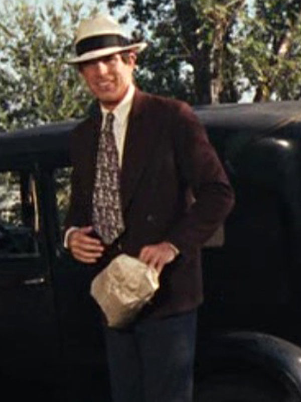 Bonnie and Clyde Barrow Vintage Brown Wool Pea Coat Shop now