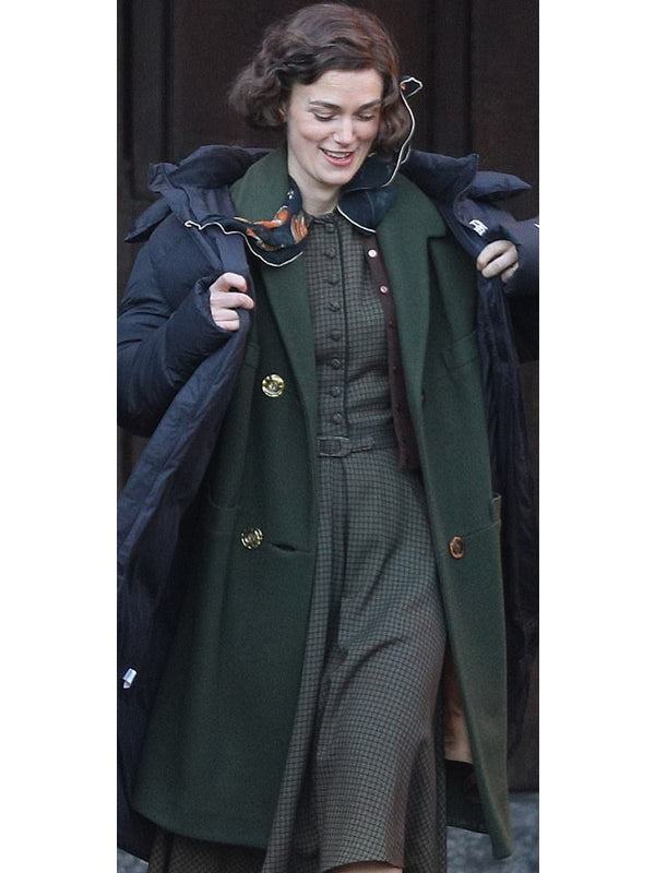 Boston Strangler Keira Knightley Trench Wool Coat Winter Sale