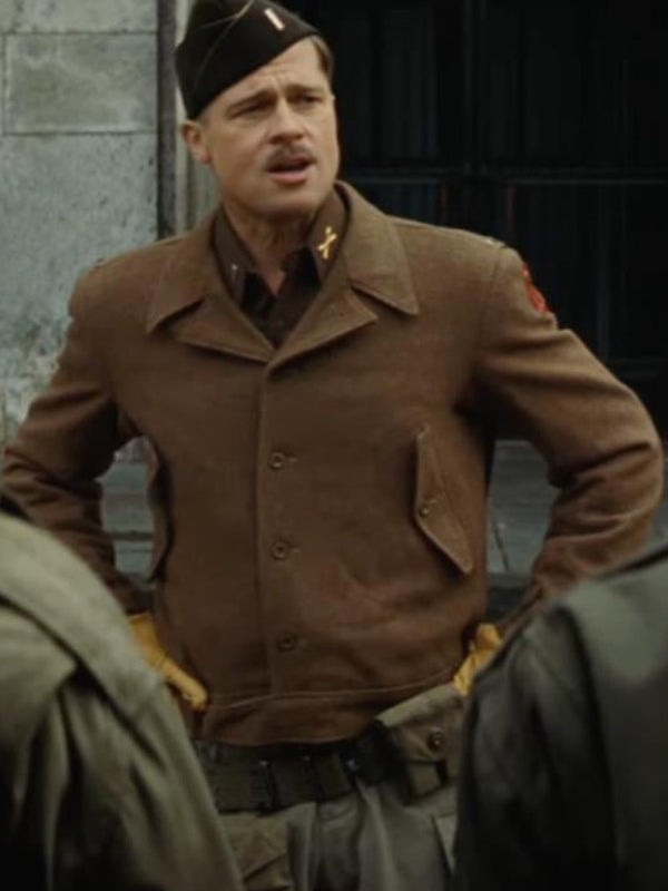 Brad Pitt Inglourious Basterds Vintage Wool Jacket Celebrity Outfits