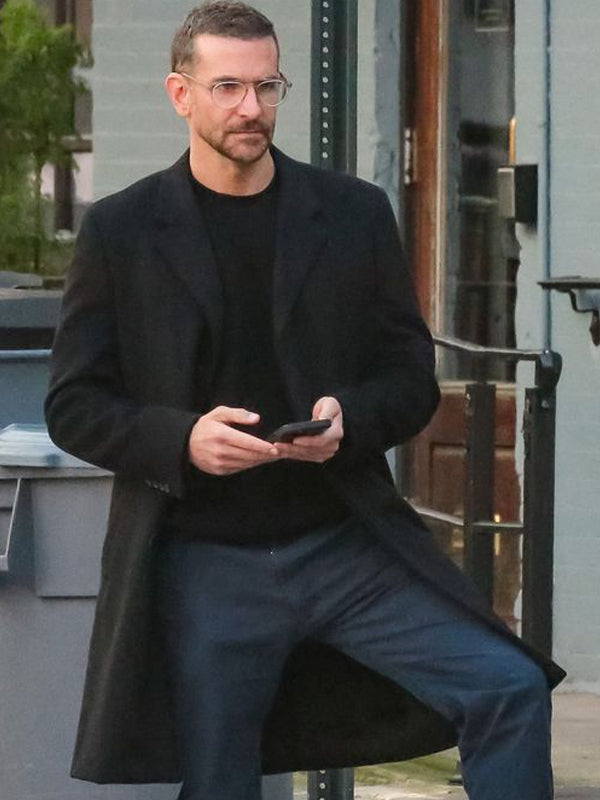 Bradley Cooper Winter Wool Black Coat Black Friday Sale