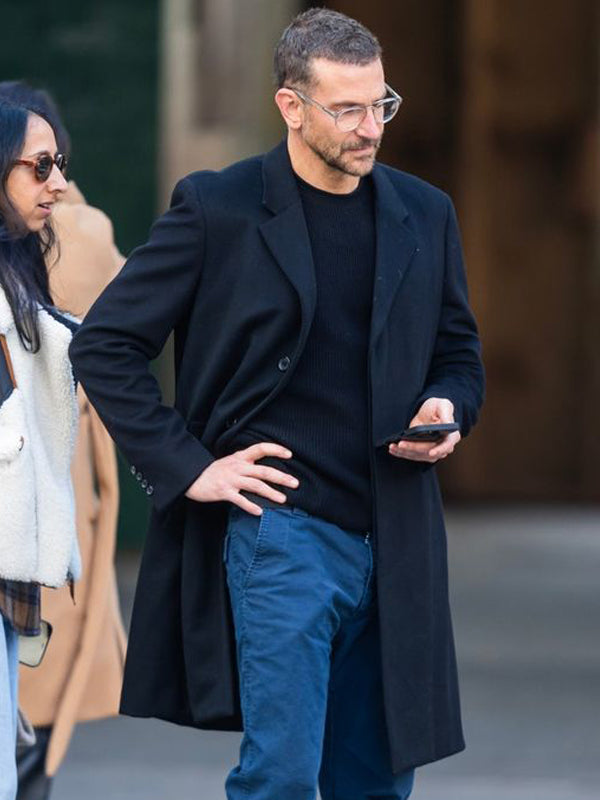 Bradley Cooper Winter Wool Black Coat