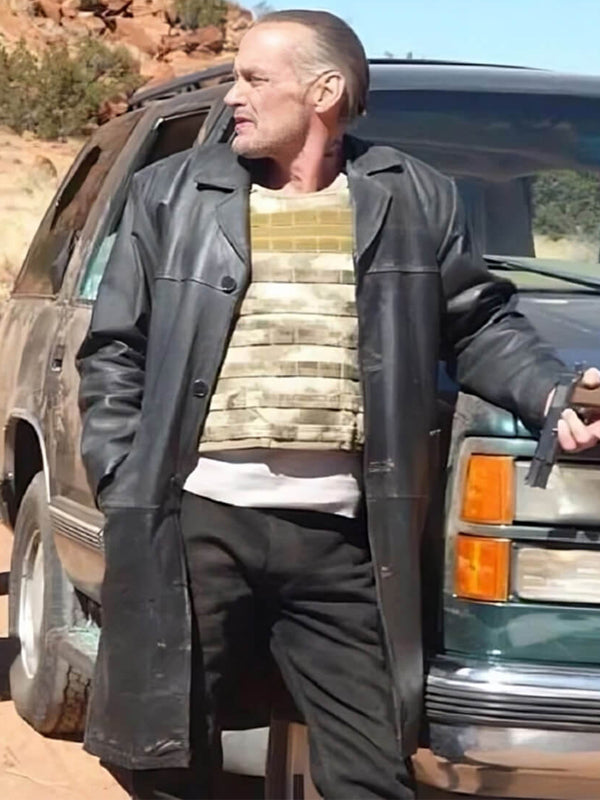 Breaking Bad Jack Welker Black Classic Leather Coat on Sale