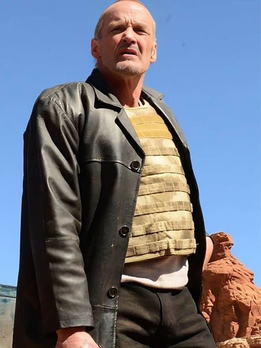 Breaking Bad Jack Welker Black Vintage Leather Coat Black Friday Sale