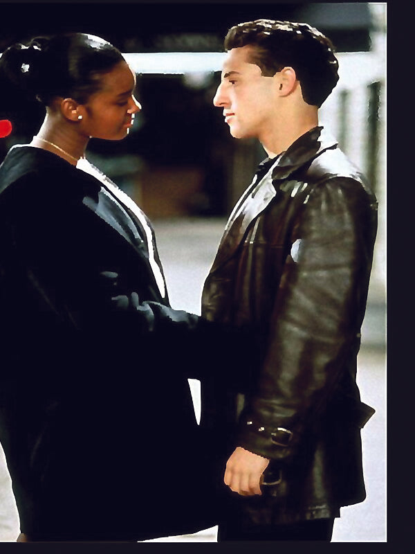 Bronx Tale Lillo Brancato Vintage Black Leather Coat Black Friday Sale