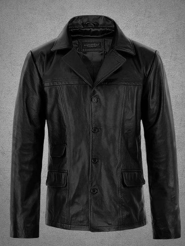 Bruce Springsteen Born to Run Black Leather Coat Black Friday Sale