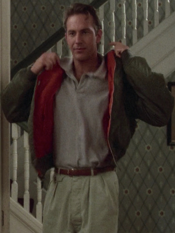 Bull Durham Kevin Costner Bomber Green Jacket