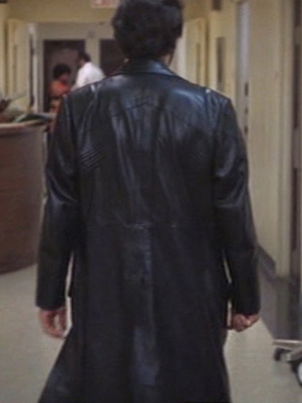 Carlito Brigante Al Pacino Black Vintage Leather Coat on Sale