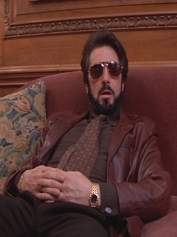 Carlito Way Al Pacino Brown Leather Jacket Free Shipping Worldwide