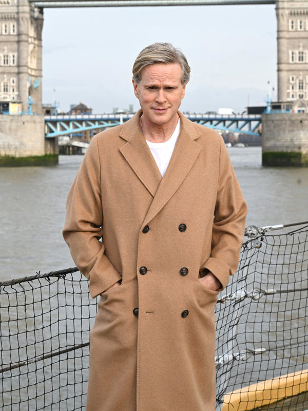 Cary Elwes The Ministry of Ungentlemanly Warfare Wool Coat Celebrity Style