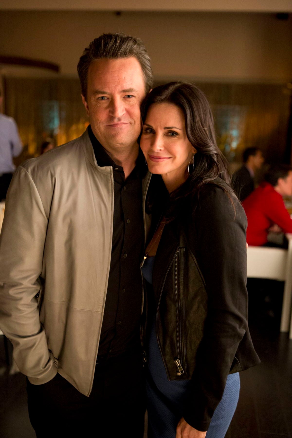 Chandler Friends Season 2 Matthew Perry Beige Suede Jacket Gifts for Him