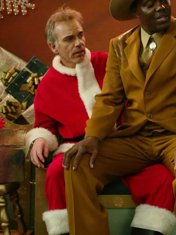 Christmas Bad Santa Billy Bob Red Velvet Coat Christmas Sale 2024