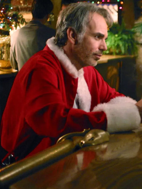 Christmas Bad Santa Billy Bob Red Velvet Coat New Year Sale