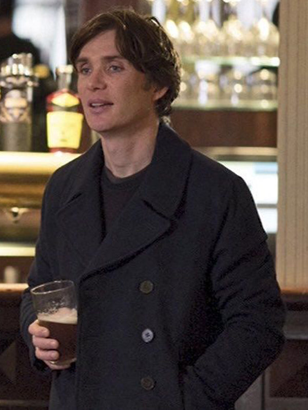 Cillian Murphy Classic Black Wool Coat New Year Sale