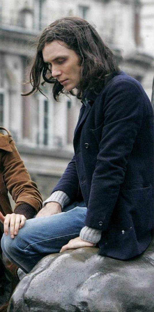 Cillian Murphy Classic Blue Wool Coat New Year Sale