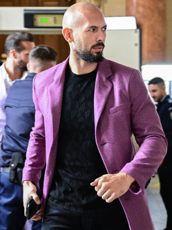 Cobra Andrew Tate Top G Wool Coat Free Shipping UK USA Canada