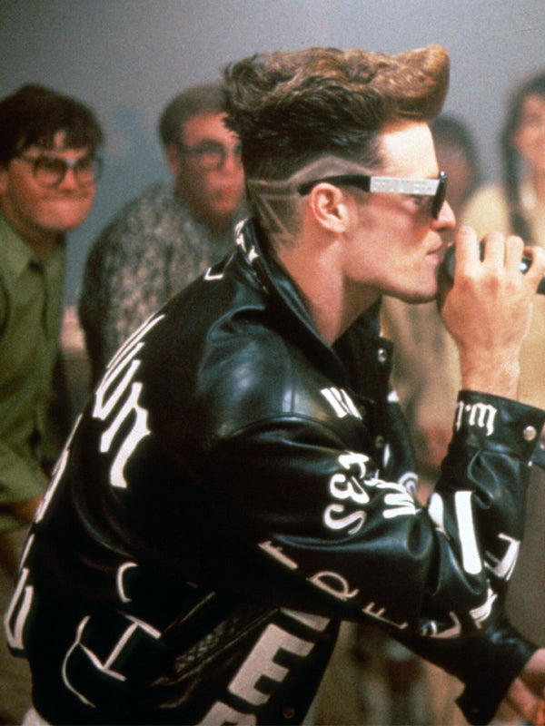 Cool as Ice Johnny Black Bomber Leather Jacket Buy now