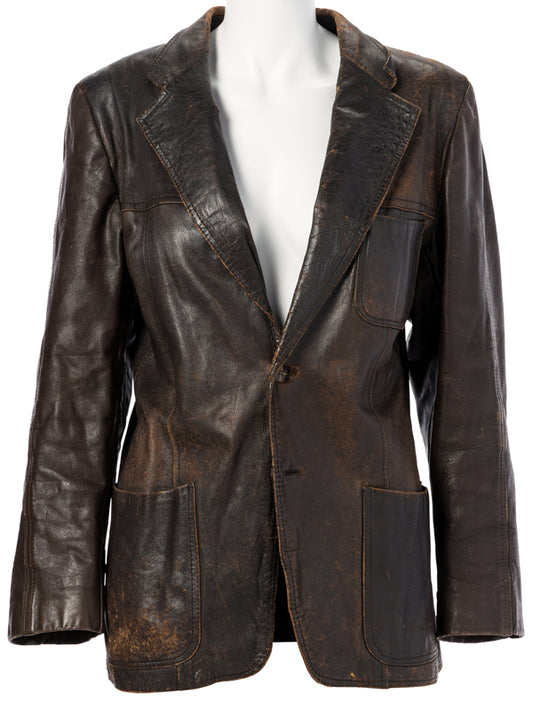 Dangerous Minds Michelle Pfeiffer Brown Leather Blazer Buy now