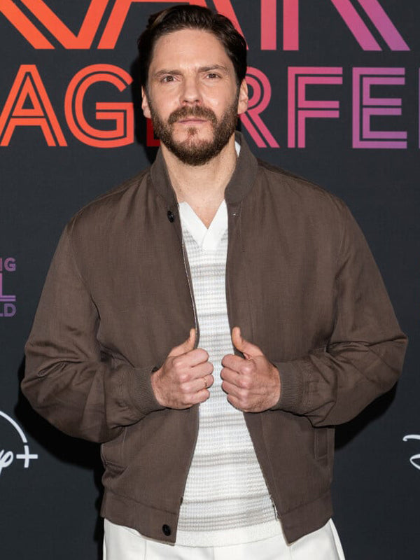 Daniel Bruhl Premiere Brown Cotton Jacket Black Friday Sale