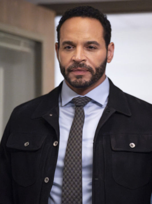 Detective Karadec High Potential Black Suede Jacket Black Friday Sale