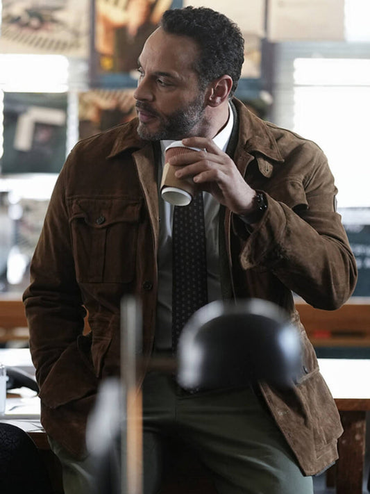 Detective Karadec High Potential Leather Suede Jacket Buy now