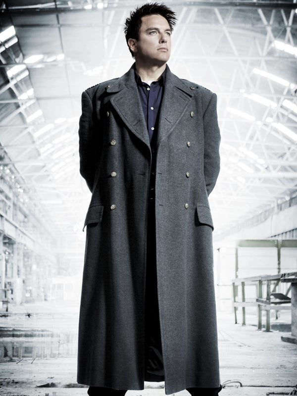 Doctor Who Captain Jack Harkness Gray Wool Coat