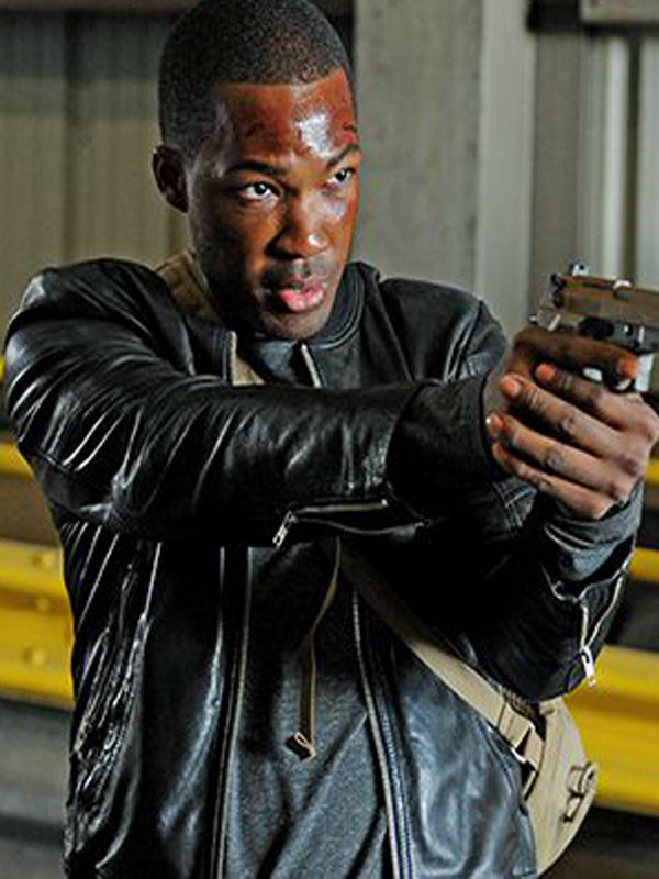 Eric Carter 24 legacy Black Bomber Leather Jacket Black Friday Sale